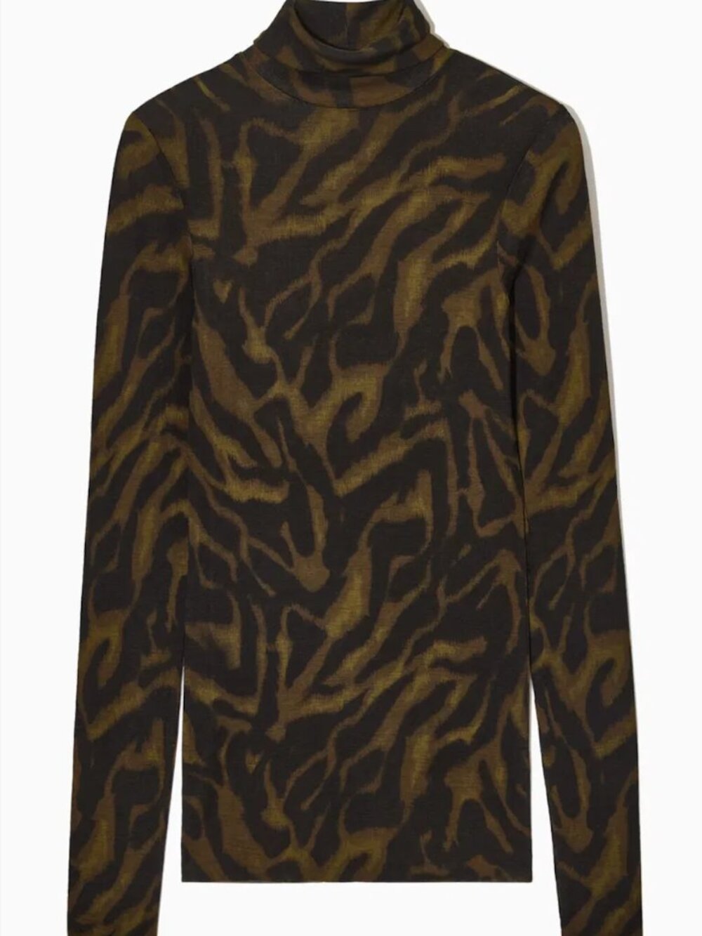 Slim-Fit Merino Wool Turtleneck Top
